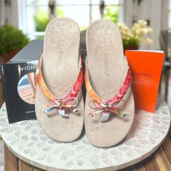 Vionic Cassie Orthotic Slip-On Sandals Arch Support Flip Flop Comfort Women’s 9 - Picture 5 of 13